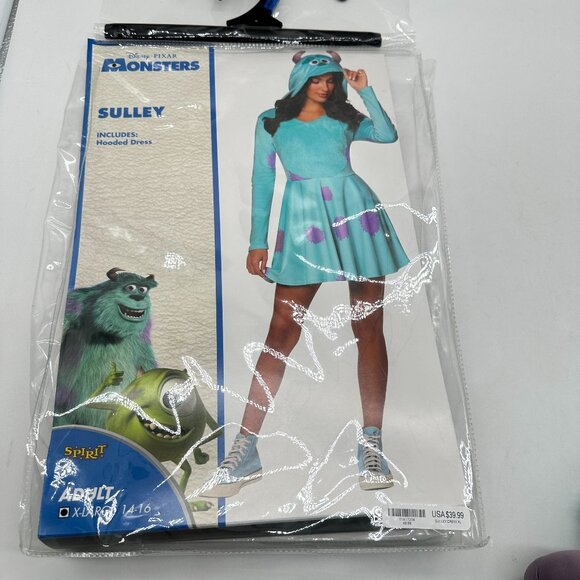 Disney Pixar Spirit Halloween Monsters INC Sully Womens XL 14-16 Costume - Picture 1 of 5